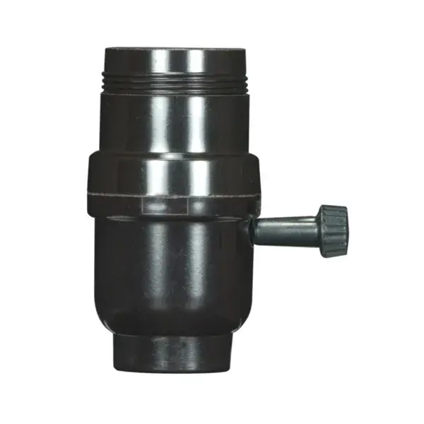 3-Way Turn Knob, 1/8 IP Cap w/Metal Bushing Less Set Screw