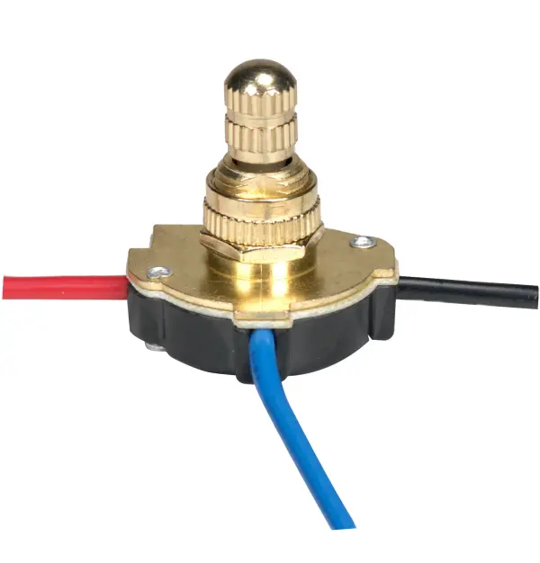 3-Way Metal Rotary Switch, Metal Bushing, 2 Circuit, 4 Position(L-1, L-2, L1-2, Off). Rated: 6A-125V, 3A-250V