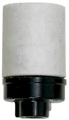 Keyless Porcelain Socket With Phenolic 1/8 IPS Cap - With One Screw - CSSNP Screw Shell - Unglazed - 660W - 250V - Image 1