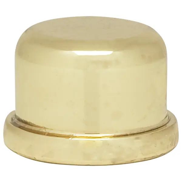1/2" Finial - Zinc Die Cast 1/4-27 - Polished Brass Finish - Image 1