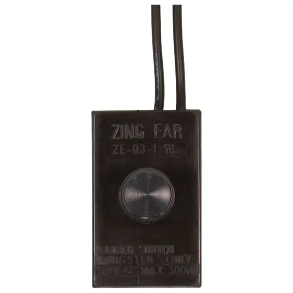 Full Range Table Lamp Dimmer Switch Phenolic Housing Black 300W Dimmer