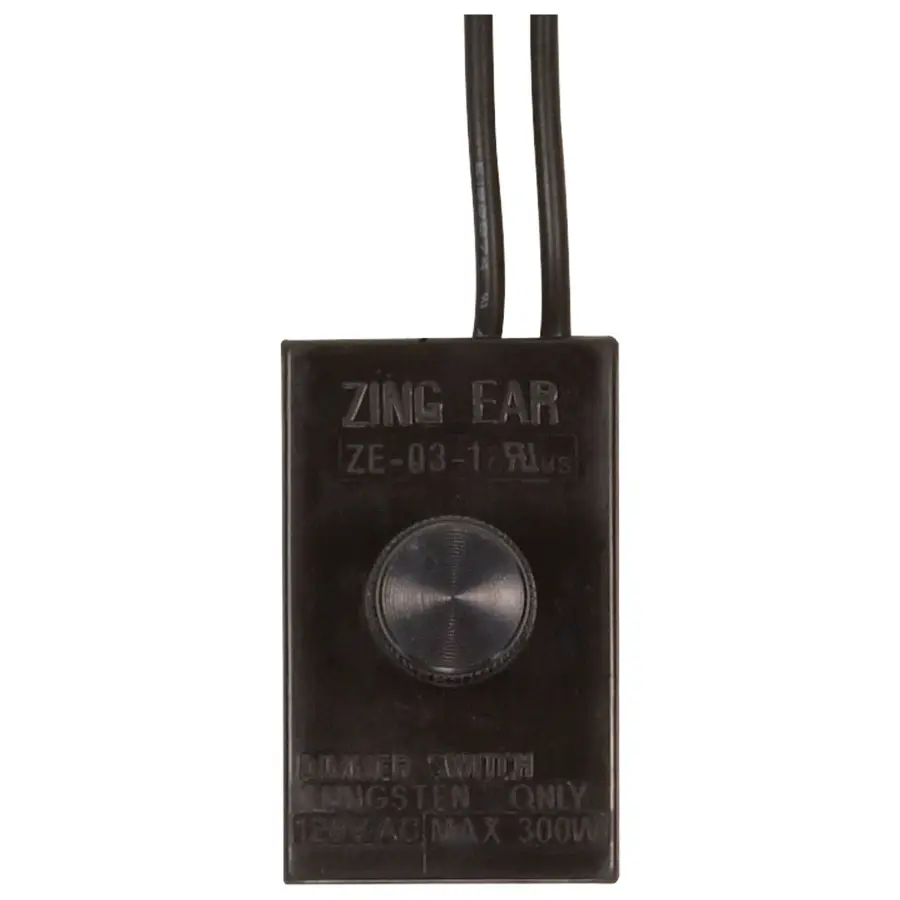 Full Range Table Lamp Dimmer Switch Phenolic Housing Black 300W Dimmer