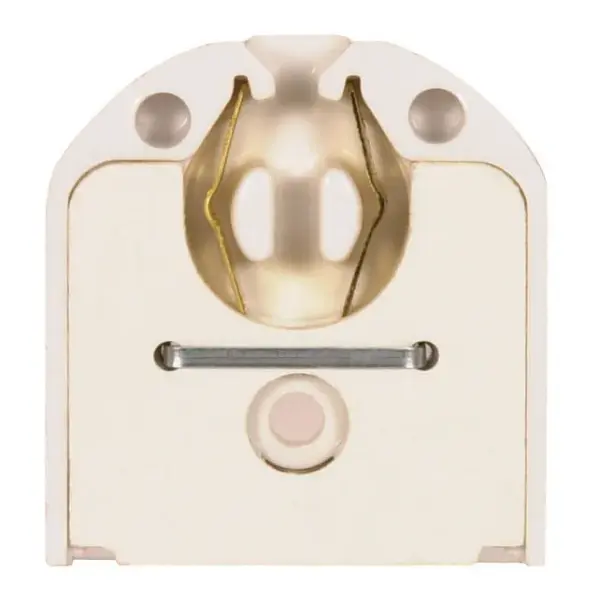 Butt-On Mounting T8 or T12 Lampholder - Rapid Start Applications - 1-7/16" Height - 1-3/8" Width - 3/8" Diameter - 660W-600V