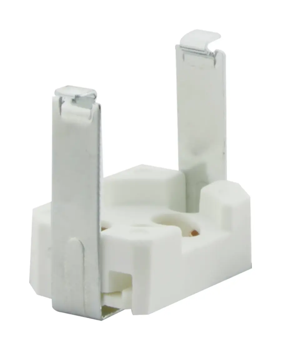 Fluorescent Starter Holder - Snap-In Mounting Spring - 1-1/4" Length - 7/8" Width - 3/8" Diameter - 660W-250V - Image 1