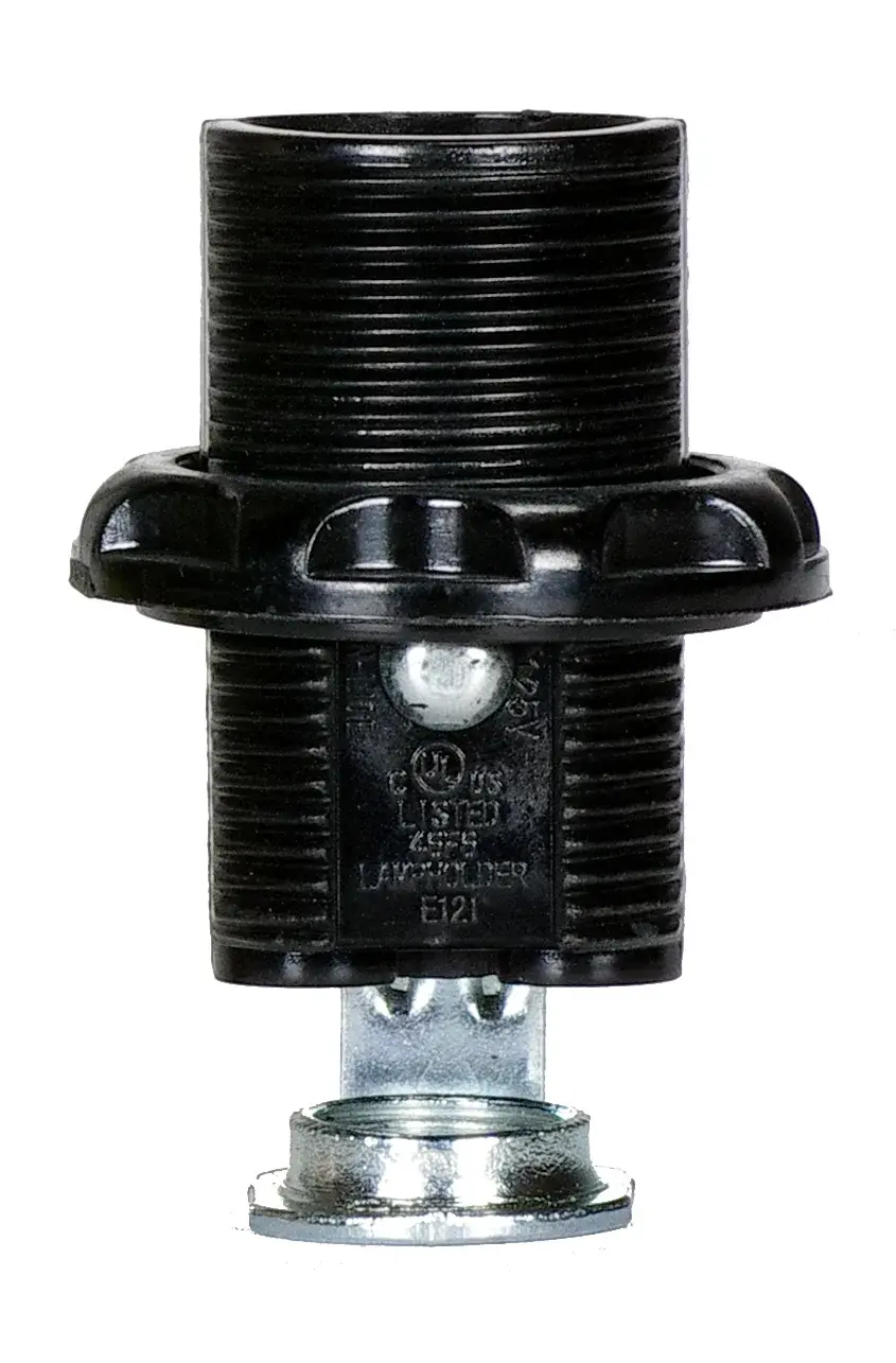 Push-In Terminal - No Paper Liner - 1-5/8" Height - Full Threaded - Single Leg - 1/8 IP - Inside Extrusion - 3/4" Diameter - 75W - 125V