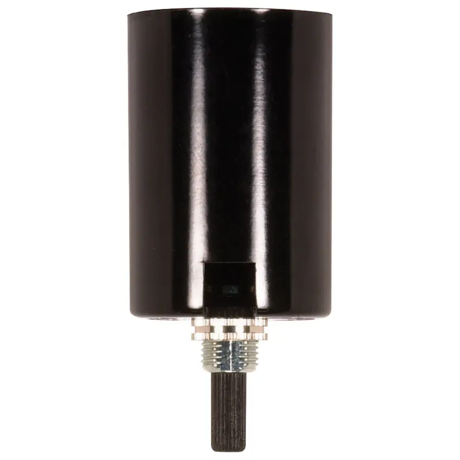 Phenolic Bottom Turn Knob With Removable Husk - 1/8 IP Screw Terminals - 2" Height - 1-1/2" Diameter - 3/8" Bushing - 660W - 250V