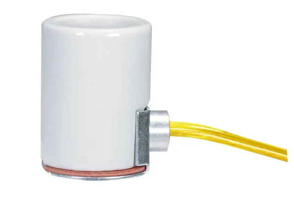 Porcelain socket - Medium base - Side outlet - 36 in. leads
