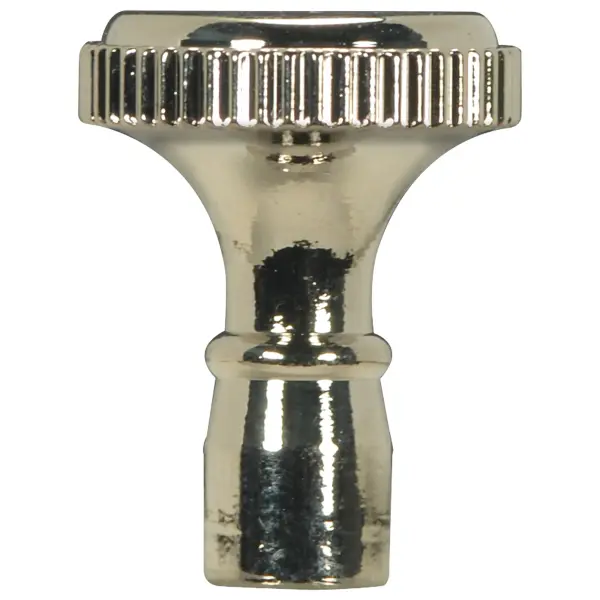 Solid Brass Knob - 4/36 Mandrel - Polished Nickel