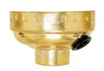 Aluminum Caps With Paper Liner - 1/8 IPS Sideout Hole - Less Set Screw - Brite Gilt Finish
