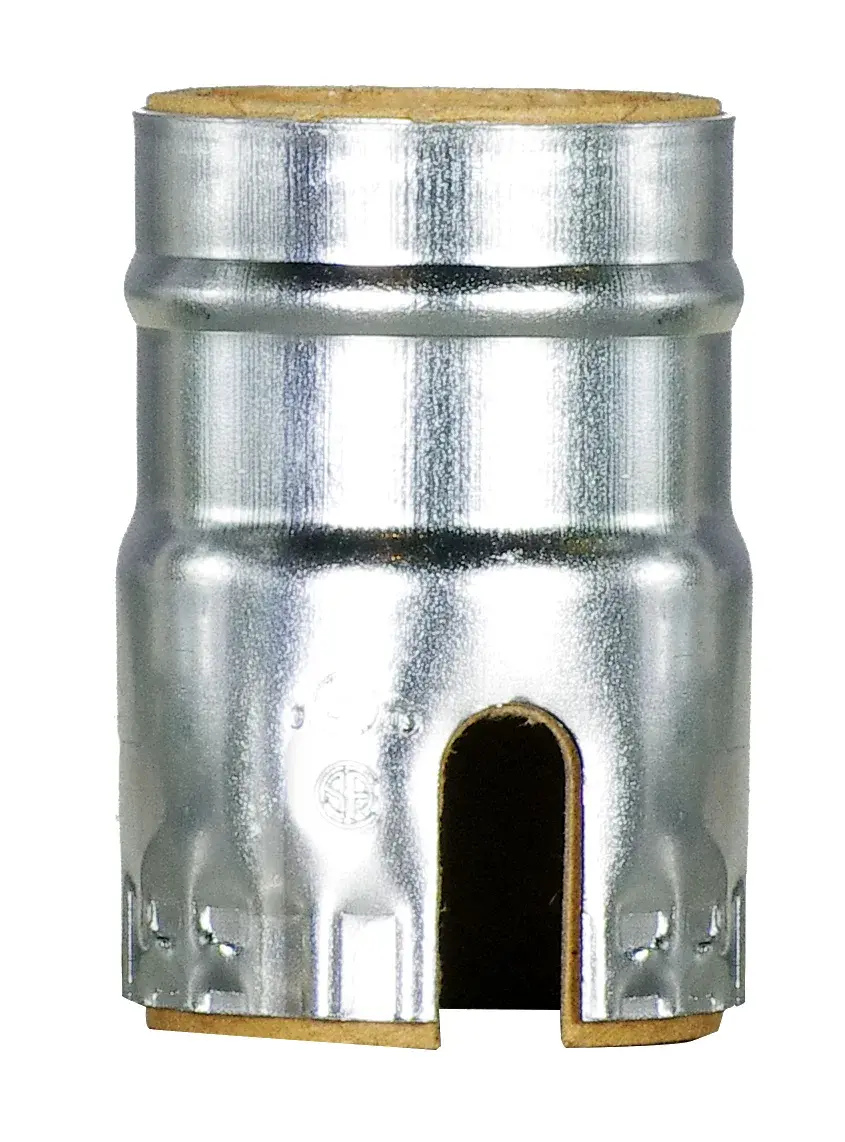 Aluminum Shell With Paper Liner - Push Thru - Nickel Finish