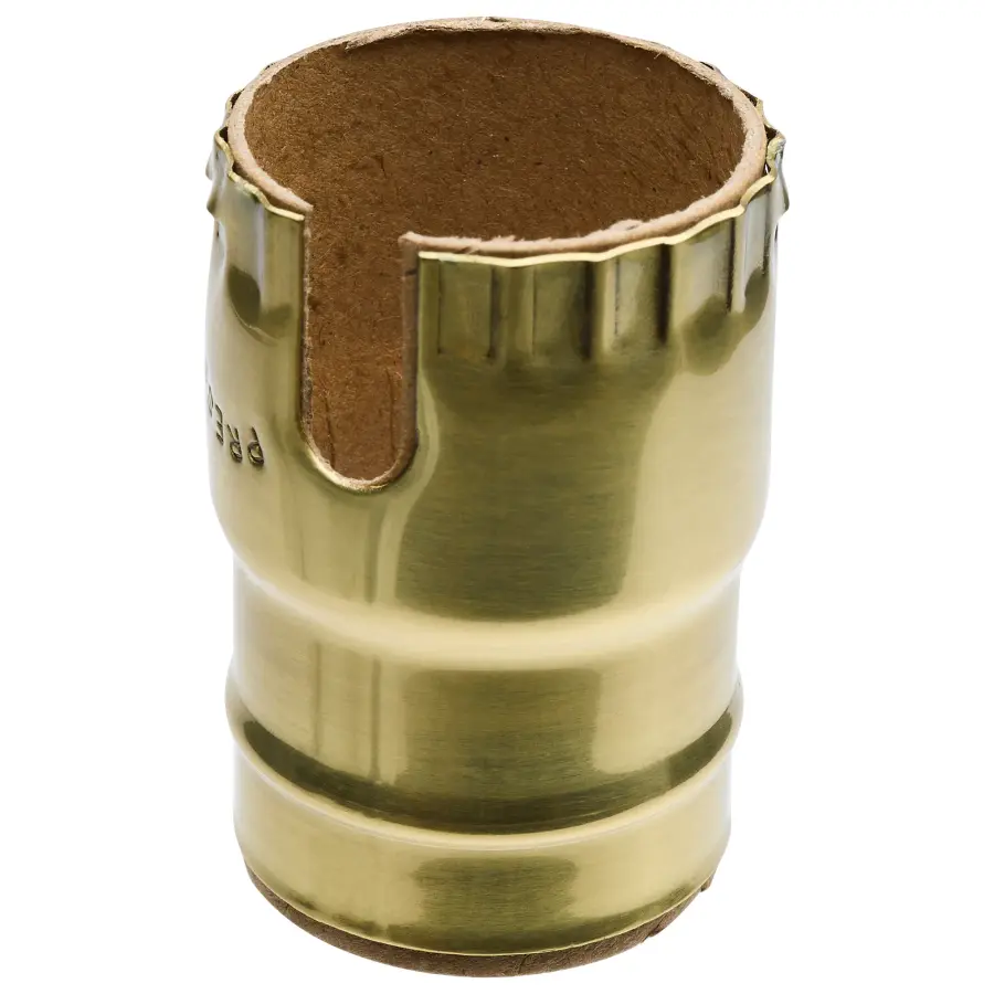 Solid Brass Shell for Pull Chain and Turn Knob Sockets with Paper Liner - Polished Brass Finish
