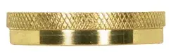Stamped Solid Brass Uno Ring - Polished Brass Finish - 1-1/4" Inner Diameter - 1-1/2" Outer Diameter