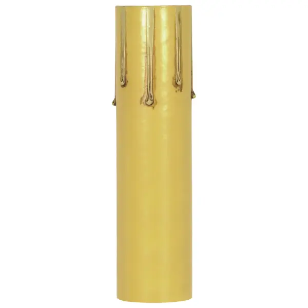 Drip Paper Candle Cover - Ivory Finish - 1-3/16" Inside Diameter - 1-1/4" Outside Diameter - 4" Height