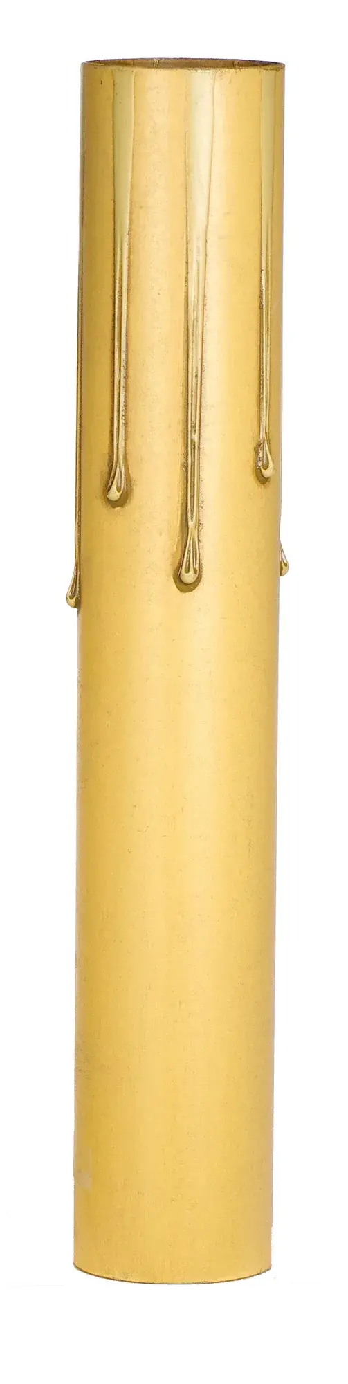 Drip Paper Candle Cover - Ivory Finish - 1-3/16" Inside Diameter - 1-1/4" Outside Diameter - 8" Height