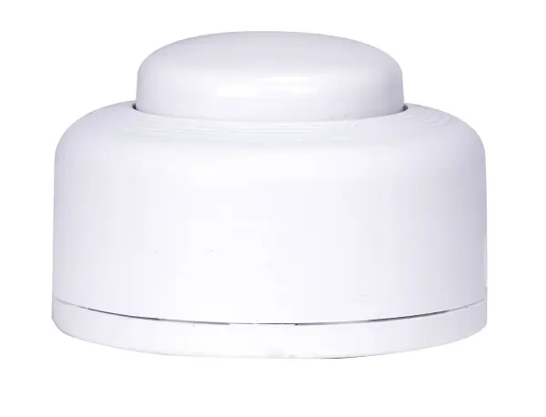 Step-On-Button On/Off Push Switch - 2A-125V, 1A-125V, 1A-250V Rating - (Terminal) Length - No Wire - White Finish