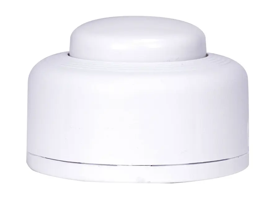 Step-On-Button On/Off Push Switch - 2A-125V, 1A-125V, 1A-250V Rating - (Terminal) Length - No Wire - White Finish
