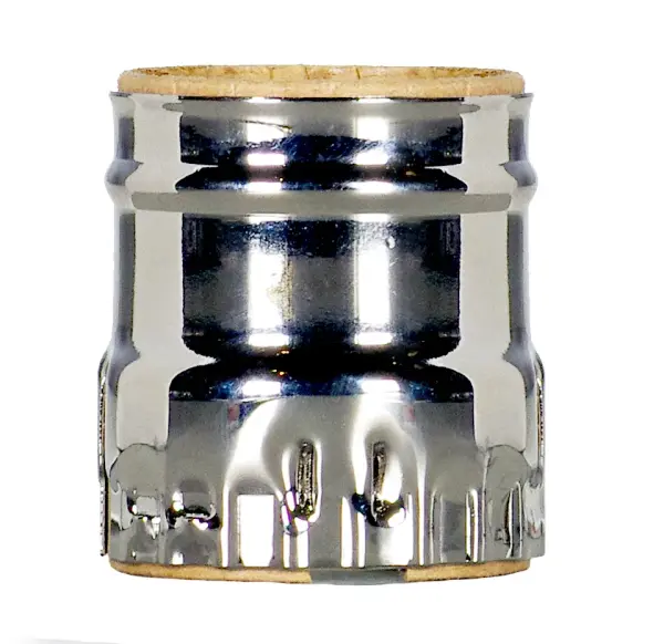 3 Piece Solid Brass Shell With Paper Liner - Short Keyless - Polished Nickel Finish
