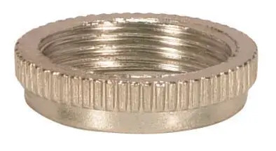 Ring For Threaded And Candelabra Sockets - 1" Outer Diameter - 3/4" Inner Diameter - 13/16" Thread Size - 20 TPI - Chrome Finish