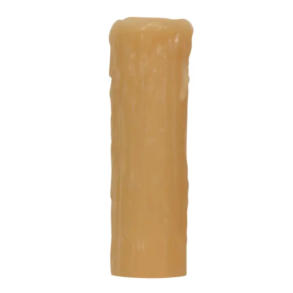 Edison Base Oversize Resin Full Drip - Amber Finish - 1-1/4" Inside Diameter - 2" Outside Diameter - 6" Height