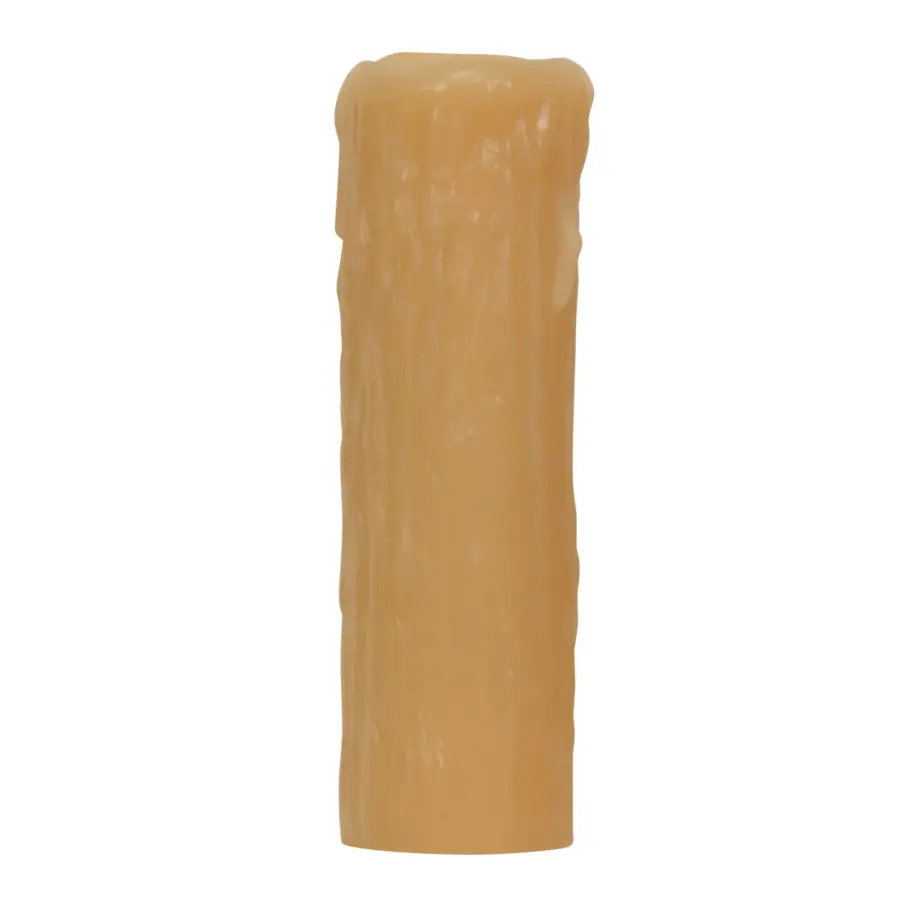 Edison Base Oversize Resin Full Drip - Amber Finish - 1-1/4" Inside Diameter - 2" Outside Diameter - 6" Height