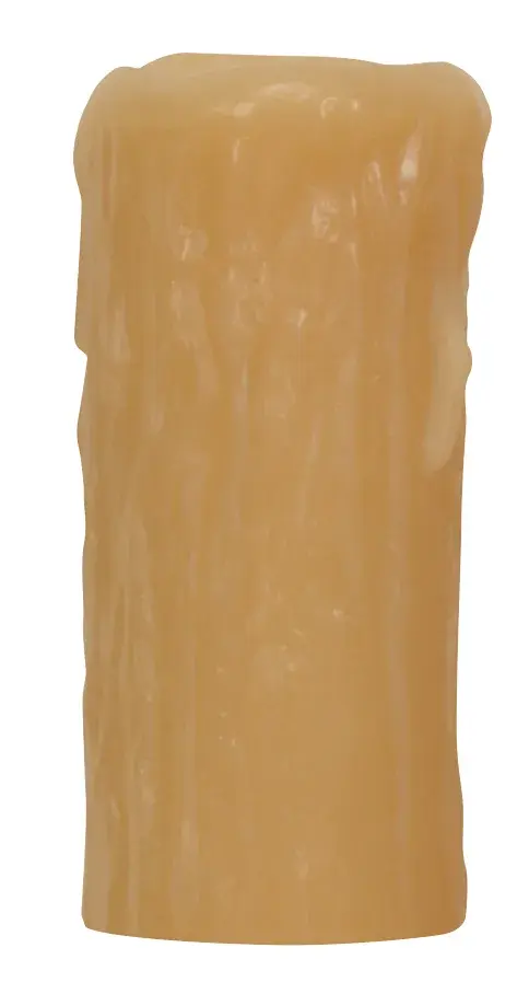 Edison Base Oversize Resin Full Drip - Amber Finish - 1-1/4" Inside Diameter - 2" Outside Diameter - 4" Height