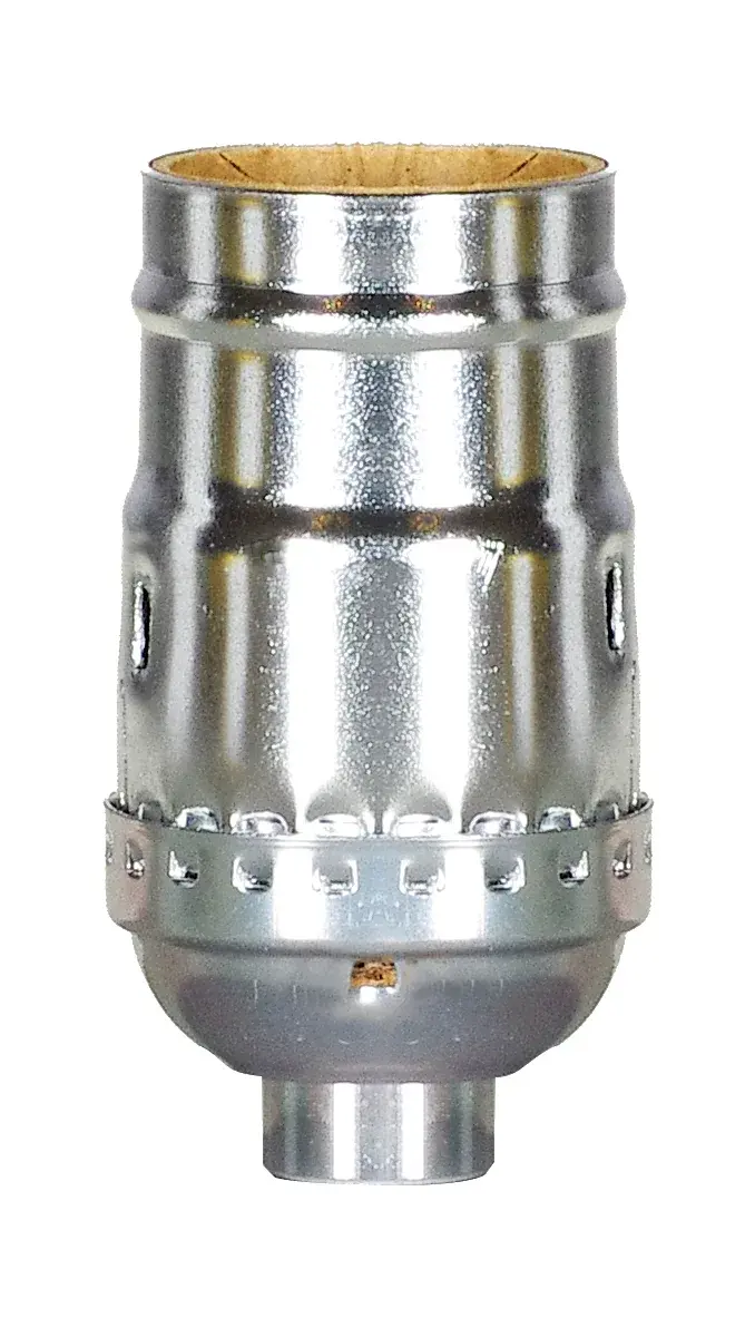 Standard Keyless Socket - 1/8 IPS - Aluminum - Nickel Finish - 660W - 250V
