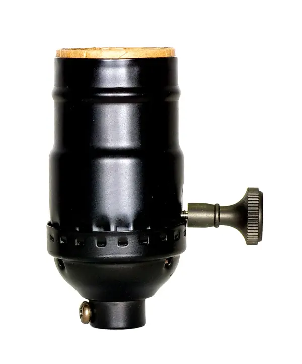 3 Way (2 Circuit) Turn Knob Socket w/Removable Knob