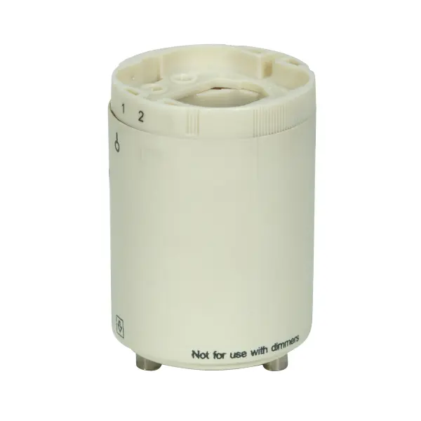 Smooth Phenolic Electronic Self-Ballasted CFL Lampholder - 120V, 60Hz, 0.15A - 13W G24q-1 And GX24q-1 - 2" Height - 1-1/2" Width