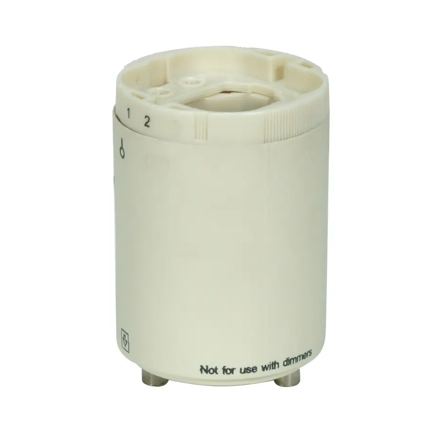Smooth Phenolic Electronic Self-Ballasted CFL Lampholder - 120V, 60Hz, 0.15A - 13W G24q-1 And GX24q-1 - 2" Height - 1-1/2" Width - Image 1