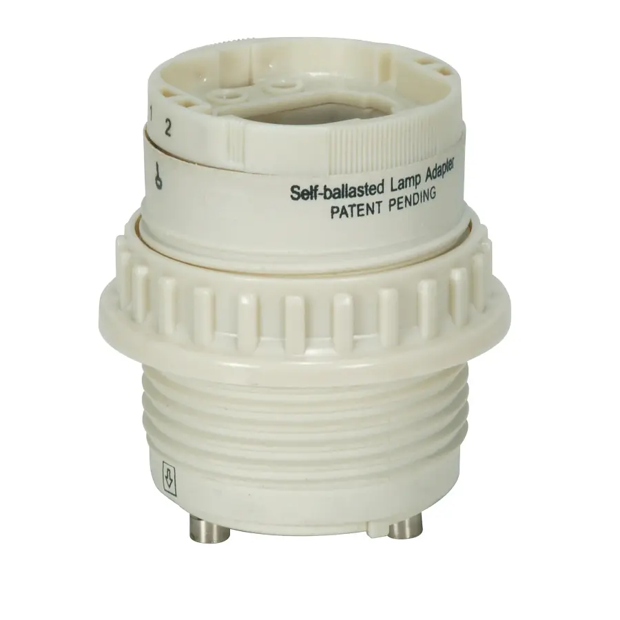 Self-Ballasted Lamp Adapter - Phenolic w/Uno Ring G24q-1 & GX24q-1 60Hz, 0.15A - Image 1