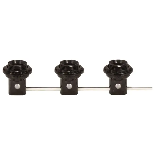 3 Light Phenolic Threaded Candelabra Harness Sets