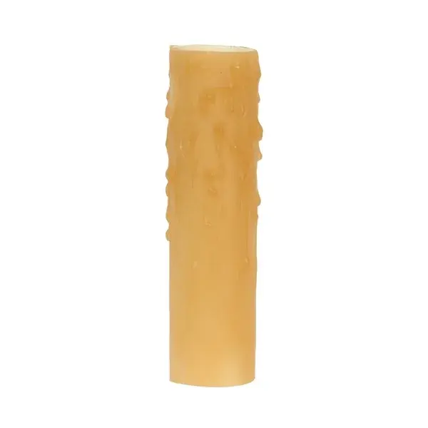 Bee's Drip (Bee's Wax) Candelabra Base - Amber (Honey) Finish - 7/8" Inside Diameter - 1-5/32" Outside Diameter - 40W Max - 4" Height