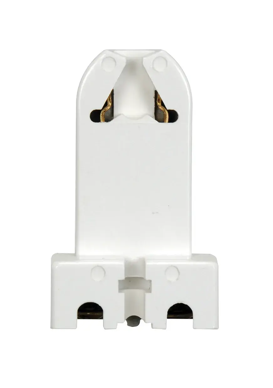 Bi-Pin Lampholder - Medium - T8 / T12 Bulbs - Screw Terminals - G13 Base With Screw And Nut - For Flush or Surface - 660W - 600V