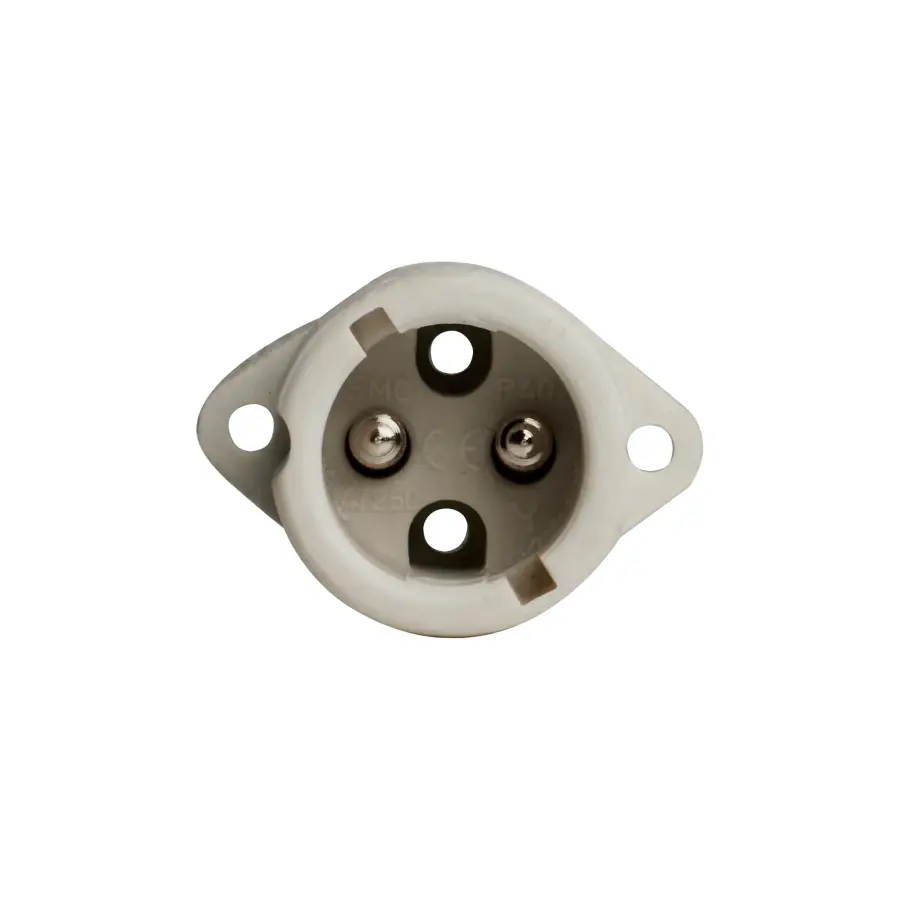 Keyless Low Pressure Sodium Surface Mount Porcelain Socket With Single-End Bayonet Base - 660W - 1000V - Image 2