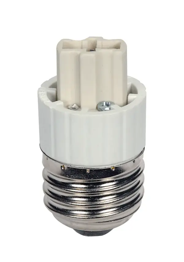 E26 To G9 Extender - White Finish - 1-1/8" Overall Extension - 500W - 250V