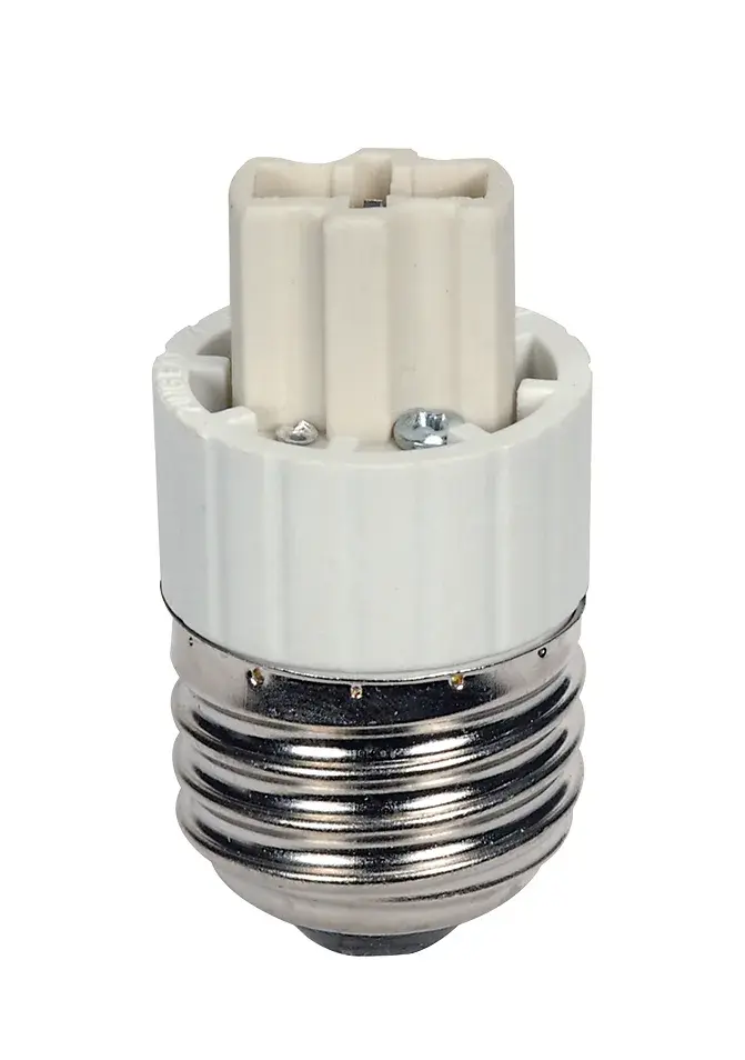 E26 To G9 Extender - White Finish - 1-1/8" Overall Extension - 500W - 250V