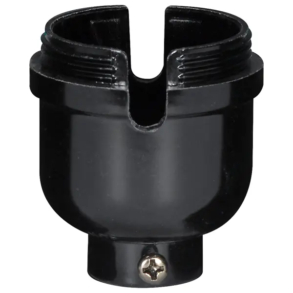 1/8 IP Cap Only - Phenolic - 1/2 Uno Thread - With Set Screw - For Push Thru With Plastic Bushing