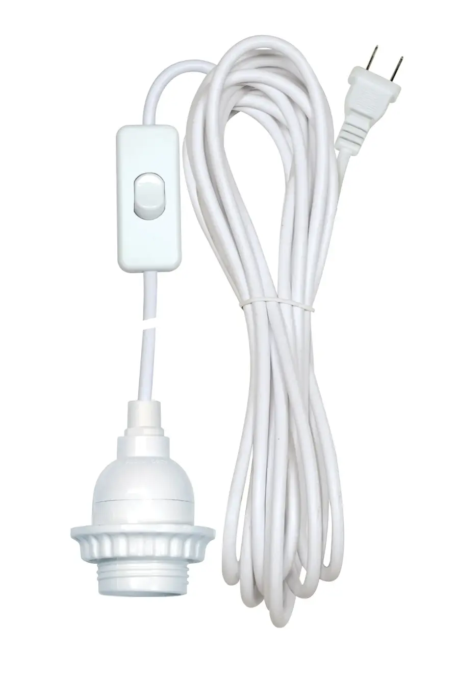 White Phenolic Keyless Socket With Uno Ring