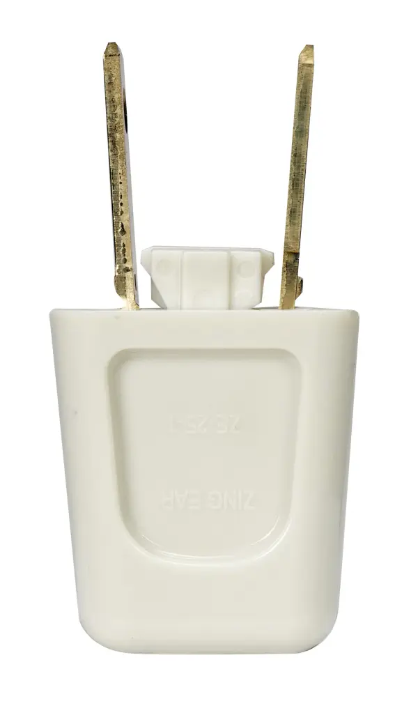 Quick Connect Plug - Ivory Finish - Polarized - 18/2-SPT-1 - 6A - 125V