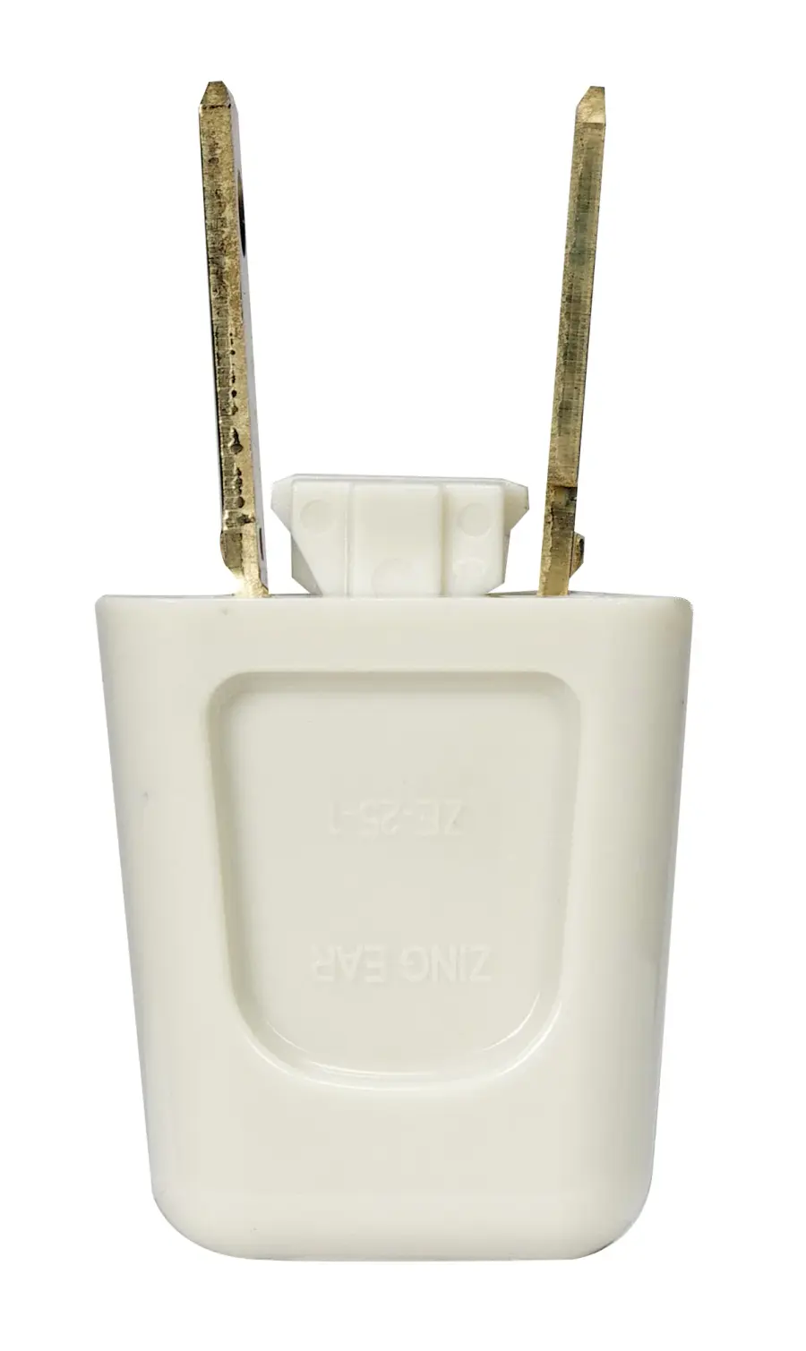 Quick Connect Plug - Ivory Finish - Polarized - 18/2-SPT-1 - 6A - 125V