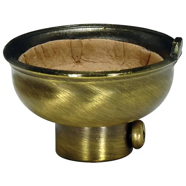 3 Piece Solid Brass Cap With Paper Liner - Antique Brass Finish - 1/4 IP With Set Screw