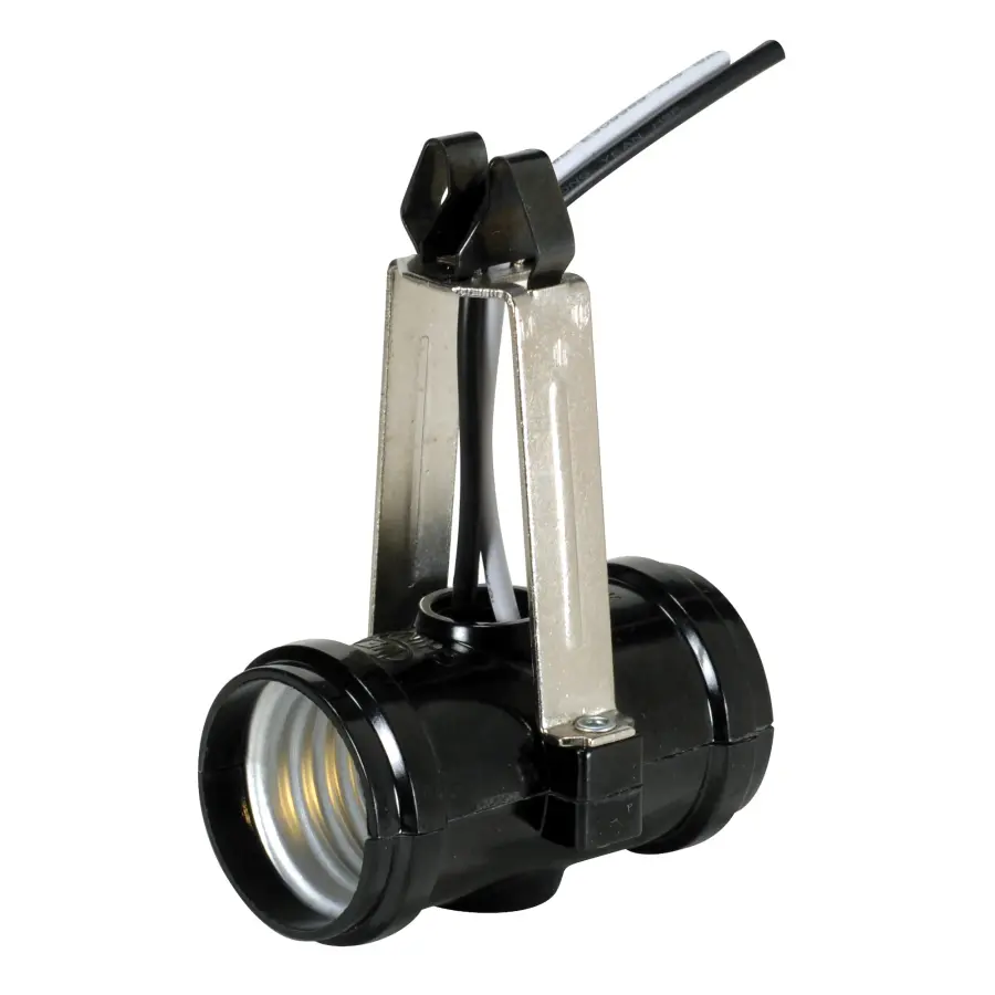 Phenolic Twin Cluster - Snap-On Top - 2-3/8" Top Bracket + Snap Only - 12" AWM Leads 105C - 660W - 250V