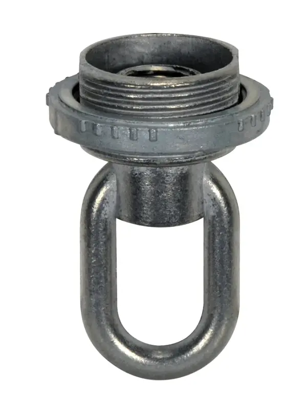 1/8 IP Screw Collar Loop With Ring - 25lbs Max - Unfinished