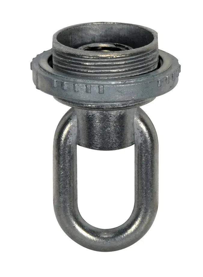 1/8 IP Screw Collar Loop With Ring - 25lbs Max - Unfinished