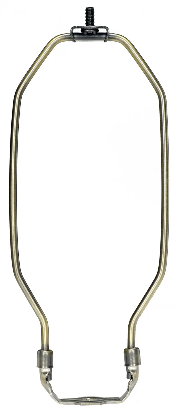 Heavy Duty Harp - Antique Brass Finish - 9-1/2" Height - 1/8 IP Saddle - 1/4-27 Thread - 125 Carton