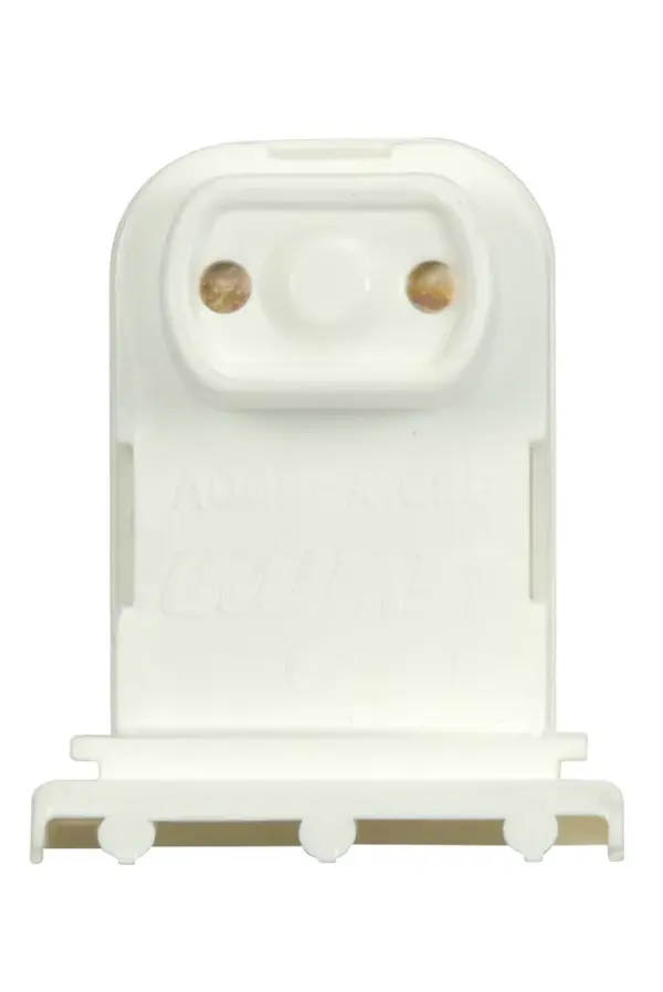 Medium Bi-Pin Lampholder - Pedestal Type - G13 Base - Fixed - Slide-On Shallow Base For T8 And T12 Lamps - 600W - 600V