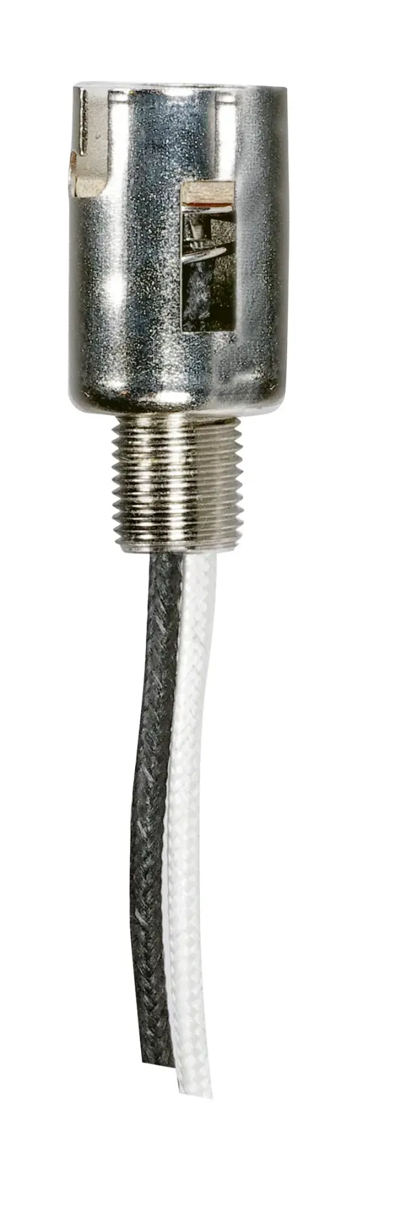 Bayonet Base Double Contact Socket - BA15D - 24" Leads - 1-3/8" Height - 5/8" Diameter - 500W - 125V