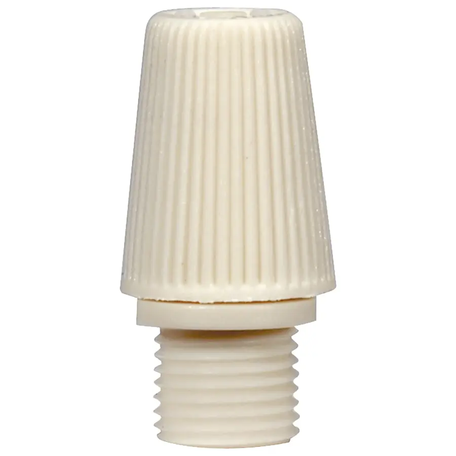 White 1/8 IP Bushing - For 18/2 SVT Wire