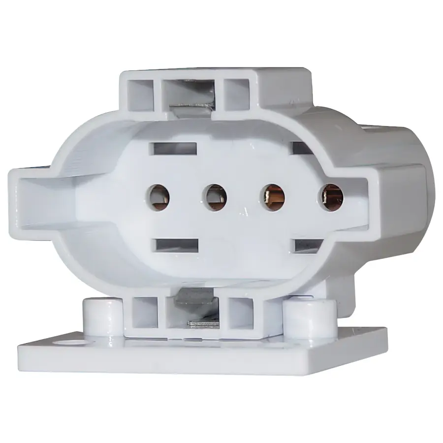 2G7 Lampholder - Horizontal Screw Mount With Two Holes - 1-1/8" Height - 1-5/8" Width - 1-3/4" Diameter - Image 1