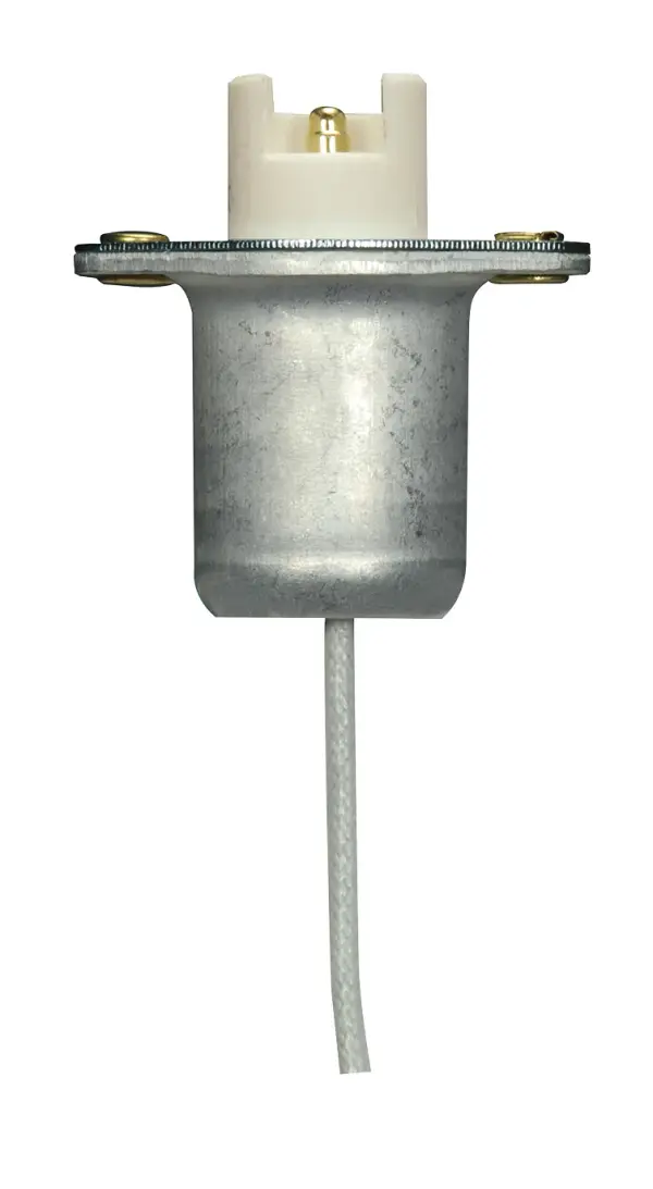 Recessed Contact Lampholder - R75/RX75 Base - Front Flange Mounting - 18" Wire - 1500W - 600V
